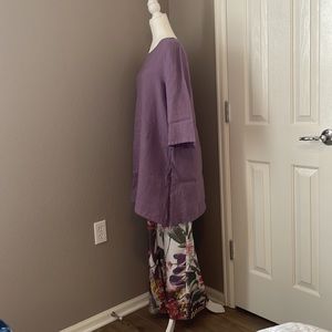 Bryn Walker - Pant - 100% Italian Silk - Wide Leg Pant - Floral - Size Medium